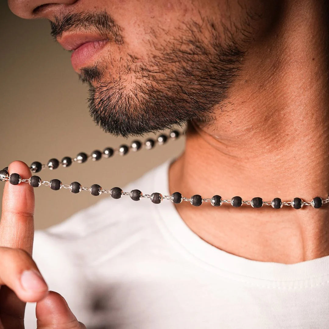 Karungali Malai Silver Cap